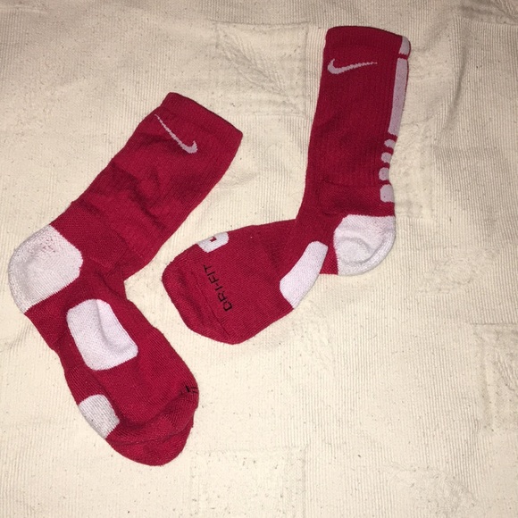 red and white elite socks